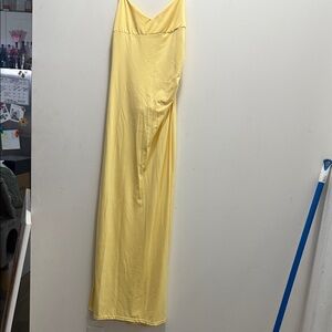 Elegant Yellow Maxi Dress